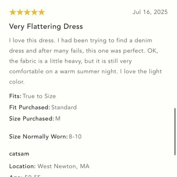 NWT Anthropologie Pilcro Square-Neck Seamed Chambray Midi Dress XS‎ - Picture 2 of 11